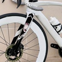 2PCS/SET Anime Girl Bike Fork Stickers Waterproof Vinyl Decals For Bicycle Front Fork Decor