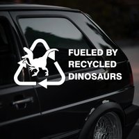 1PC Funny Dinosaur Car Sticker, Waterproof Vinyl Decal for Car Truck Window Body Decoration