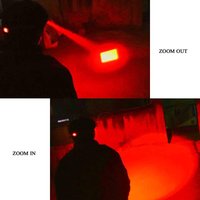 D5 670nM Headlamp Red Beam Light Hunting Zoomable LED Headlight 3 Lighting Modes Water Resistant Running Camping Hiking Reading