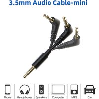 3.5mm Mini audio cable 3.5mm jack 90 degree right Angle hi-Fi 3.5 Aux cable wired headset Xiaomi speakers