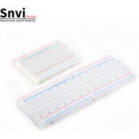 Snvi Breadboard 400/830 Tie-Points MB102 Solderless Bread Board PCB Universal Prototype Circuit Board DIY Test Board for Arduino