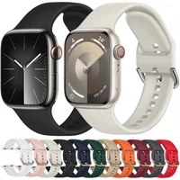 Silicone Strap For Apple Watch Band 11 10 9 8 7 46mm 42mm 45mm 41mm Ultra 3 49mm Sports Bracelet iWatch 6 5 4 SE 44mm 40mm Belt