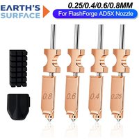 AD5X Upgraded Hardened Steel Nozzle Kit High Temperature Resistant High Strength Quick Release Print Head Essential Replacement
