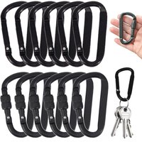 1/4/6pcs Key Hook Decorative Hook Carabiner Mini Portable Sturdy And Durable Household Camping Tools D-Ring Key Chain TMZ