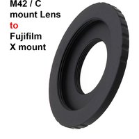 C ‑ FX Mount Adapter Ring with M42x1mm screw thread for C mount Lens for Fujifilm FX X mount camera XH,XT,XA,XE,XS series