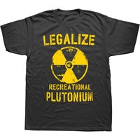2026 New Funny Legalize Recreational Plutonium Graphic Print T-shirt Short Sleeve Streetwear Men's and Women's T-shirt Men Top
