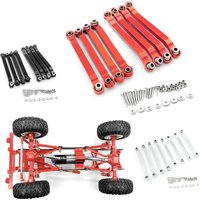 8pcs Metal Chassis Pull Rods Fixed Link Suspension Tie Rod For MN D90 D91 D96 D99 D99S MN90 1/12 RC Car Upgrade Parts