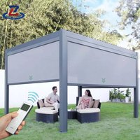 3X4M 4X4M Automatic Pergola Roof Bioclimatic Pergola Outdoor Waterproof Aluminum Pergola Outside