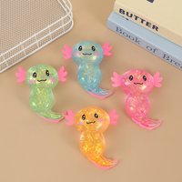 Stress Relief Toy Game Colorful Salamander Maltose Blind Box Squishy Toy Axolotl Squeeze Fidget Toy For Friend Christmas Gift