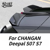 โFor CHANGAN Deepal S07 S7 Car Rear Spoiler Wings Sticker ABS Sports Spoilers Exterior Decoration Gloss Black 2pcs Accessories