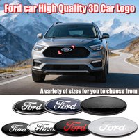 Aluminum 11.5cm-22.5cm Front Hood Rear Trunk Emblem Badge Overlay For Ford Focus Fiesta mk5 mk2 mk3 Auto Tuning Parts Mondeo mk4