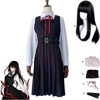 Anime Chainsaw Man Mitaka Asa Cosplay Costume Japan and South Korea JK School Uniform Shirt Dress Wig Woman Cute Campus Suit