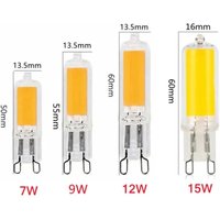 PaaMaa Super Bright G9 LED Light Bulb 7W 9W 12W15W 220V Glass Lamp Constant Power Light LED Lighting G9 COB Bulbs