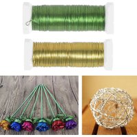 Florist Flower Stem Wire DIY Craft Iron Wire Artificial Flower Arrangement Modeling Wire Party Home Decoration Supplies