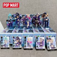 Genuine Hot New Products Stock Popmart League Of Legends K/Da All Out Co Branded Series Figurines Blind Boxes Ornaments toys