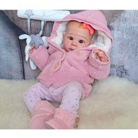 19 Inch Lizzy Reborn Baby Doll Vinyl Kit Unpainted Unassembled Doll Parts Blank Kit Drop Ship