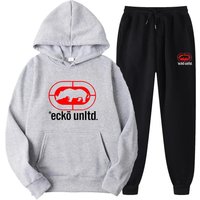 Hip Hop 2 Pieces Sets Sudadera Hombre Streetwear Hooded Set Fashion Men's Women's Tracksuit Casual Sweatshirt Sweatpants