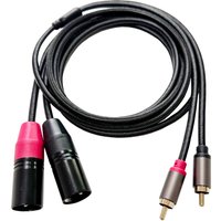 Audio Cable 2RCA to Dual XLR (Male/Female) 0.5/1/2/3M for Amplifiers Mixers Speakers - Audio Connection Cord