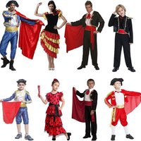 Halloween Cosplay Bullfighter Sports Costume Adult Children's Dress up Clothes Flamenco Dance Celebration Apparel