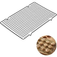 LMETJMA Chef Cooling Rack Stainless Steel Wire Cookie Rack Oven Safe Grid Wire Cookie Cooling Racks for Baking Cooking JT135