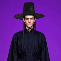 Male Jinu Cosplay Hat KPOP Anime Movie Cosplay Headgear Halloween Carnival Party Men Stage Cool Handsome Costume Accessories