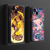Pokemons Pikachu Funda Back Phone Cover Case for iPhone 17 Pro Max 11 13 Mini XS XR 14 16 Plus 7 8 SE 15 12 17e Air