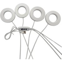 10 Dimming Levels Hanging LED Plant Light 1/2/3/4 Head 3/9/12H Timer Under Cabinet Plant Lamp Full Spectrum Self-adhesive