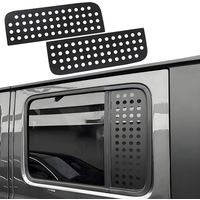Rear Door Window Glass Decoration Cover Trim Decals for Jeep Wrangler JL JT 2018 2019 2020 2021 2022 2023 2024 2025 Accessories