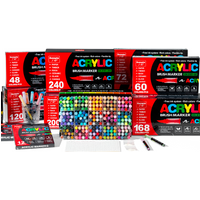 168/120/72/60/48/36/24/12 colors/box Artist Marker Set Direct Liquid Acrylic School Office Decoration Gift and Artwork Coloring