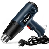 Dual Heating Wires Core Fast Heat up Power 2000W Hot/Cool Air Heat Gun for for DIY Crafts,ShrinkingBendingStrippingDesoldering