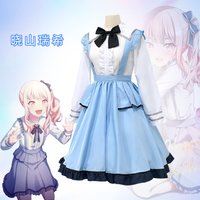 Anime Akiyama Mizuki Cosplay Costume Girls Lolita Wig Game Project Sekai Colorful Stage in Nightcord Amia Women Halloween Dress