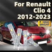 2/4Pcs 6000K Super Bright LED Headlight Bulb Kit Driving Light For Renault Clio 4 2012-2023 2013 2014 2015 2016 2017 2018 2019