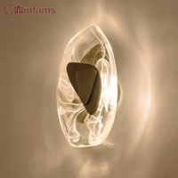LED Light Luxury Crystal Decorative Wall Lamp Modern Simple Living Room Corridor Background Wall Lamps Study Bedroom Wall Light