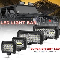 12V LED Work Light Bar Offroad Spot Flood Combo LED Light Bar Work Light For Truck Car SUV ATV UTV 4WD Accessorie LED Headlight