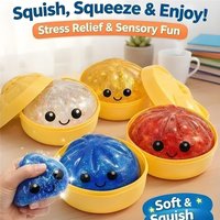Kawaii Squishy Dumplings Soft Steamed Bun Sensory Squeeze Blind Stress-relieving Anxiety Toy with Box ADHD For Children Adults