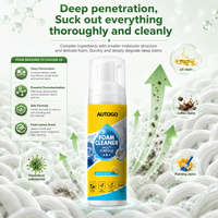 AUTOGO Deep Penetration Foam Cleaner Car Interior Stain Remover No Residue Safe for Leather Fabric Plastic No Damage Spray 150ml