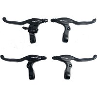 AliExpress CNC Zoom Bicycle Brake Handle Lever With Bells Mountain Folding Bike Handlebar levers Cycling Accessories