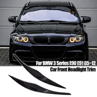 For BMW Accessories 3 Series E90 Sedan E91 Touring 2005-2011 Bodykit Car Front Headlight Eyebrow Eyelid Trim