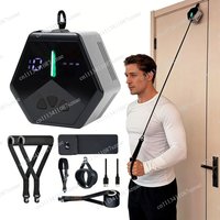 Smart Wireless Flywheel Fitness Pump for Home, Portable Full Body Workout Machine with Adjustable Resistance