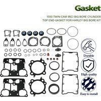 Motorcyle Cylinder Top End Gasket Twin cam Gasket kit fit for 1999-2006 Harley 1550 Twin Cam 95CI Big bore kit,1550 Motor Engine