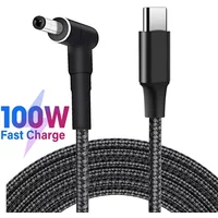 100W PD USB C to DC4.0x1.7mm Laptop Charging Cable Type C Power Supply Cord For Lenovo IdeaPad 310 320 330 330s 120s 130 510 520