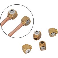 4PCS Solder Nipple 90° Elbow M3 for OD 3mm Copper Pipe Hydraulic Oil Cylinder RC 1/14 Kabolite 336GC Double E EC160E E010 Parts