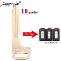 jingyuqin 10pcs Smart Keyless Entry Remote Insert Emergency key for Mitsubishi Lancer Outlander ASX Eclipse Galant Uncut Blade