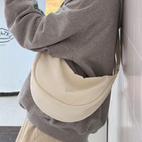 New Nylon Portable Shoulder Bag Simple Student Crossbody Bags Multi-color Versatile Casual Dumpling Bag Women