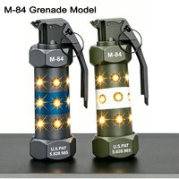 M84 Dummy Grenade LED Strobe Flash Light Tactical Prop Airsoft CS Cosplay Outdoor Camping Emergency Signal Lamp