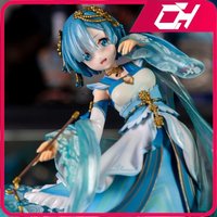 Hanfu Rem ReZERO Starting Life in Another World Anime Peripheral Model Bishoujo Statue Figure Decoration Ornament Collections