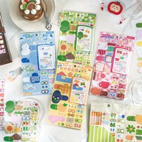 TIANZI 3/12 Pcs Self-Adhesive Storage Index Stickers Creative Memo Pads for Office School Stationery Sticky Note Pads