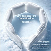 Portable Freezable Cooling Neck Wrap, PCM Material Heat Resistant Neck Ice Ring for Running Camping Summer Outdoor Activities