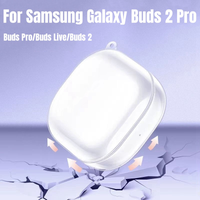 for Samsung Galaxy Buds 2 Pro Clear Protective Case TPU Material Earphone Shockproof Cover for Galaxy Buds Live/Buds 2pro