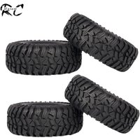1Set 1.9 Inch Rubber Tyre 114*42mm Wheel Tires for 1/10 RC Car Crawler Axial TRX4 SCX10 90046 D90 TF2 Capra YIKONG LCG Part